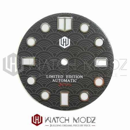 NH35 Dial: Gray Seigaiha