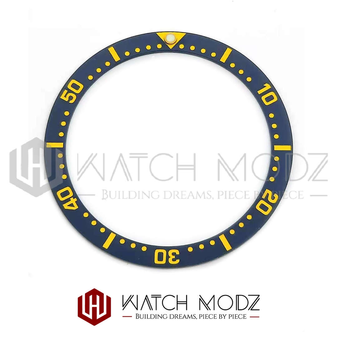 SKX007 Bezel Insert: Blue Gold | Flat