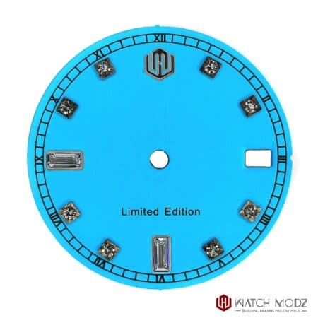 NH35 DIAL: Swarovski Tiffany Blue