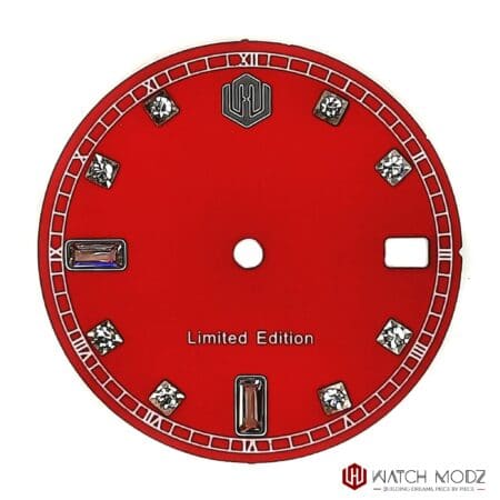 NH35 DIAL: Swarovski Fire Red