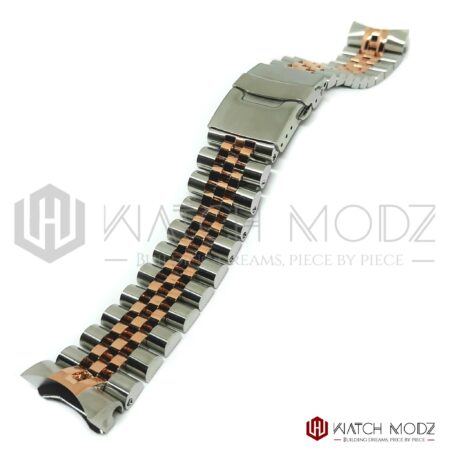 SKX007 Bracelet: Rose Gold/Silver Jubilee