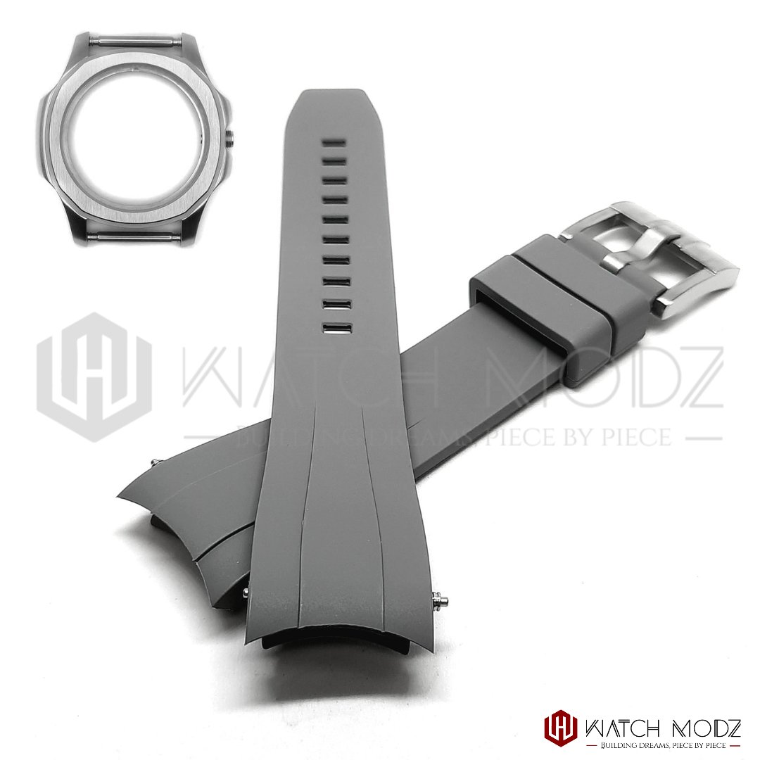 seiko Nautilus rubber fkm strap Gray