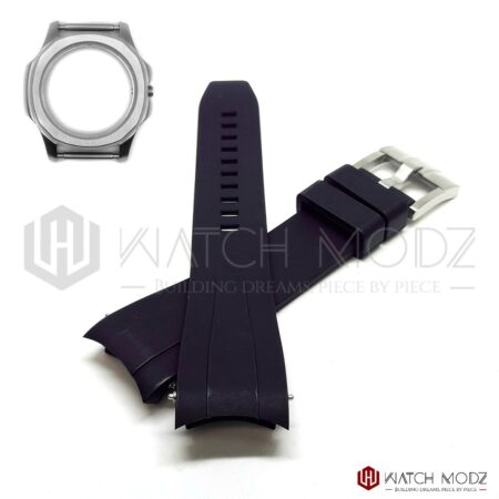 seiko Nautilus Rubber fkm Strap Black