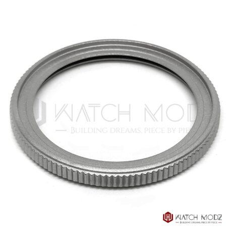 SKX013 Matte Silver Coin Bezel - Seiko mods