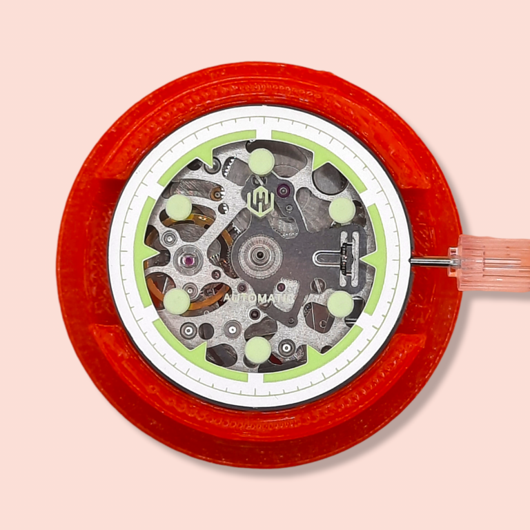 NH70 dial installed onto an NH70 movement