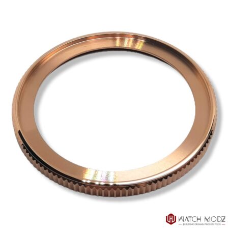 skx007 polished rose gold coin bezel