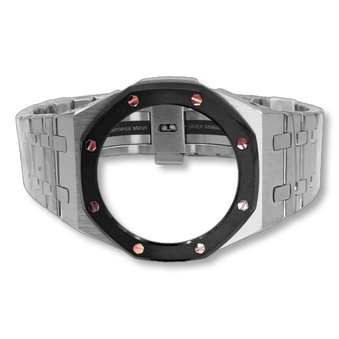 GA-2100 "Casioak": Black Bezel Rose Gold Screws