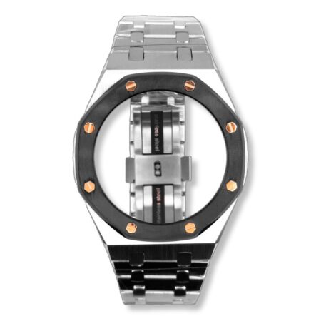 GA-2100 "Casioak": Black Bezel Gold Screws