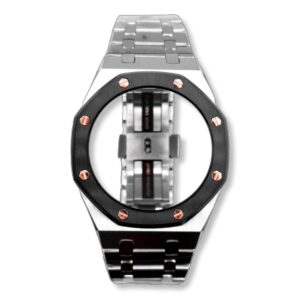 GA-2100 "Casioak": Black Bezel Rose Gold Screws