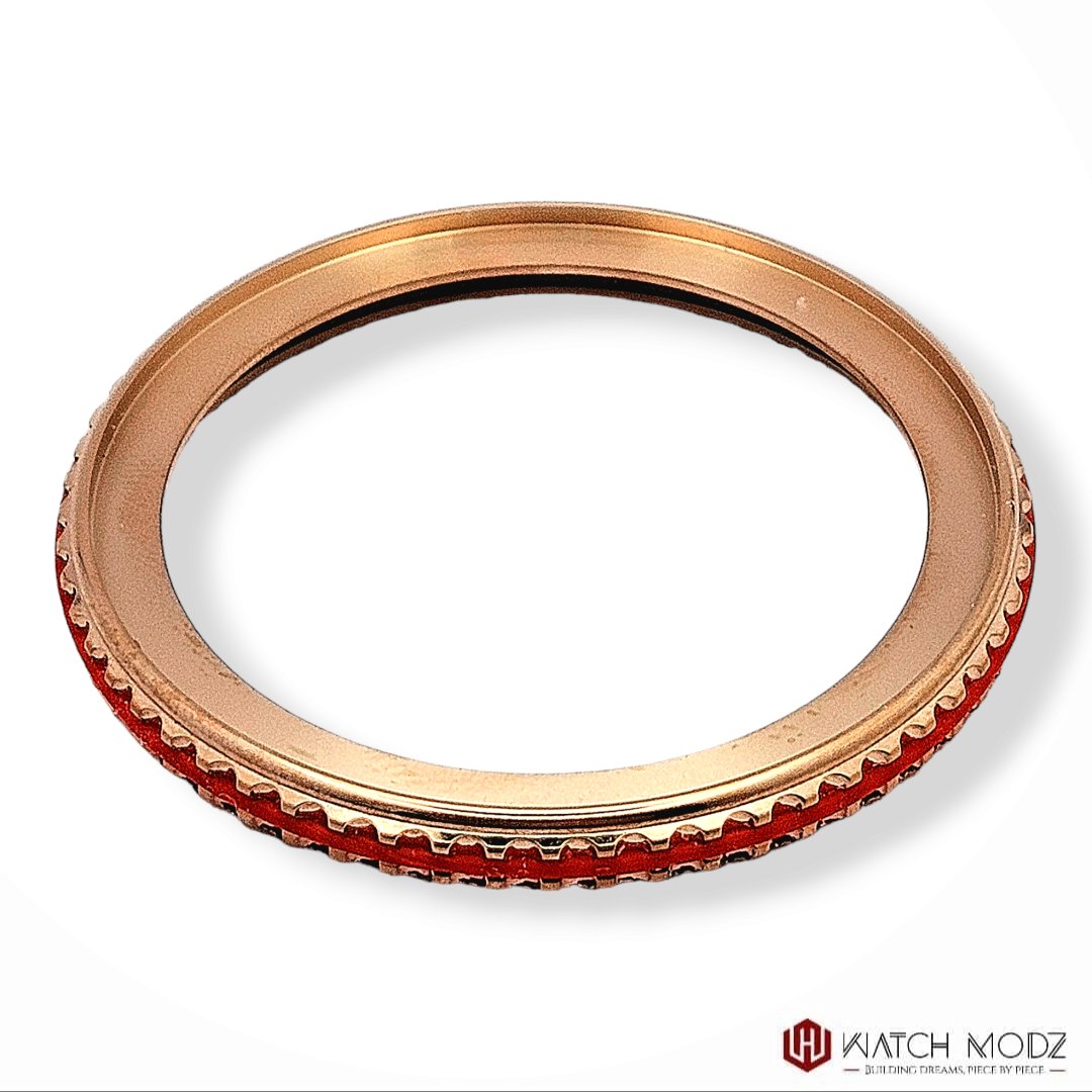 SKX007 Bezel: Rose Gold Red Grip