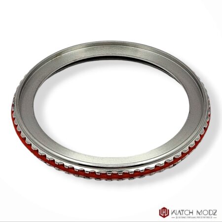 SKX007 Bezel: Silver Red Grip